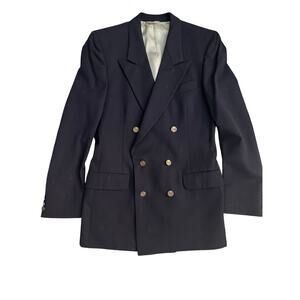 EUC Valentino Double Breasted Navy Blazer with Gold Buttons